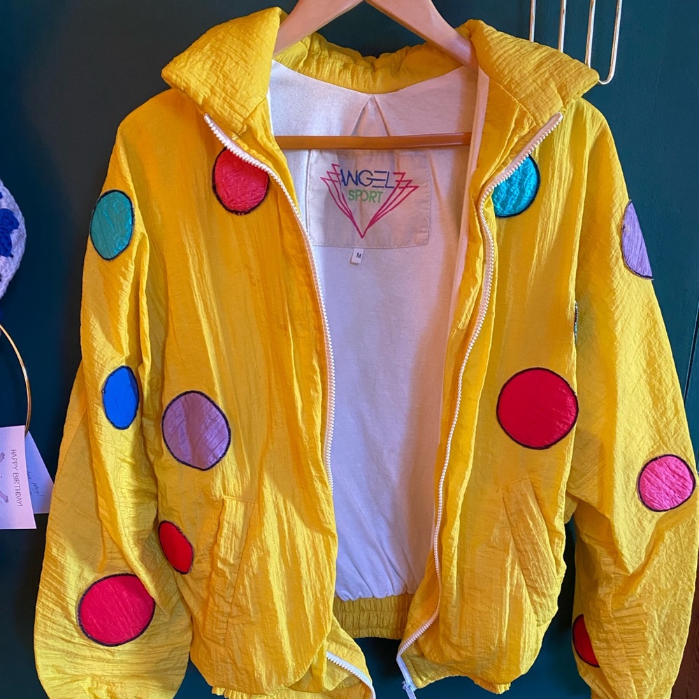 Colorful Polka Dot Windbreaker